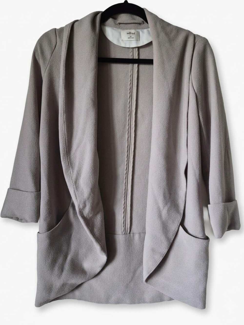 Wilfred Free Crepe Open-Front Draped Blazer - Size 00
